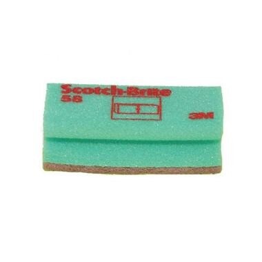 Skuresvamp Scotch-Brite 58 ridsefri grøn - 10 stk/pk