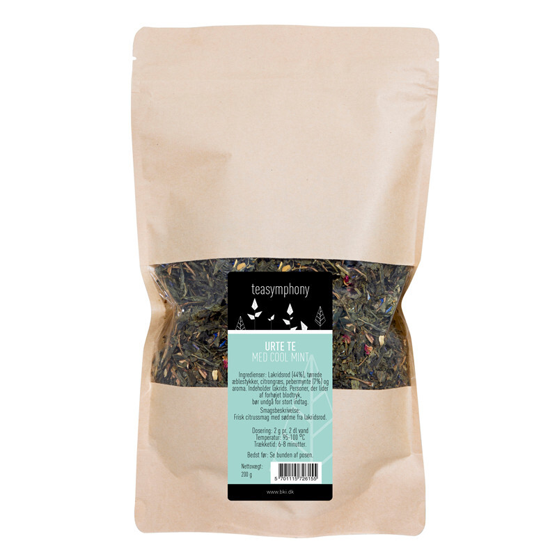 Te - Cool Mint Urte - 200 gram i en pose