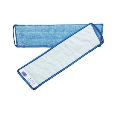 Moppe Velcro Mikro Vision Mop 40cm Microfiber Svanemærket Blå Tør/Våd - 1 Stk