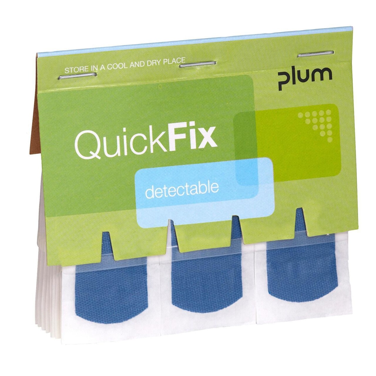 Plaster Detectable Sporbare Blå - 6 stk/pk