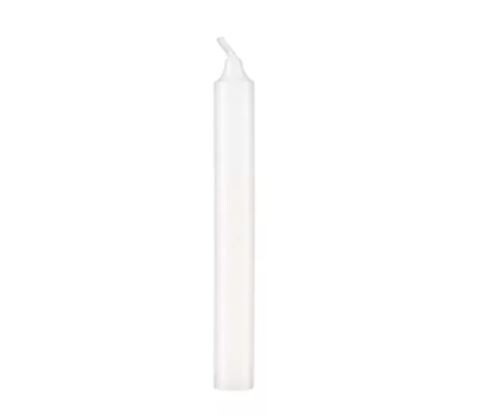 Lys Kronelys Ø22xH200mm svane brændetid 7 timer hvid - 24 stk/pk