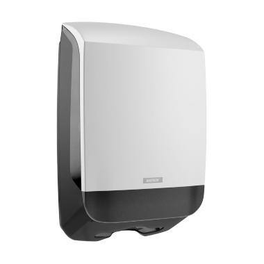 Dispenser, Katrin, Håndklædeark, M L14.2xB30.1xH44.5cm, Plast, Hvid