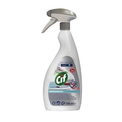 Desinfektion Cif Pro Formula Spray 750ml Klar-til-brug uden parfume Klar - 6 stk x 750ml/krt