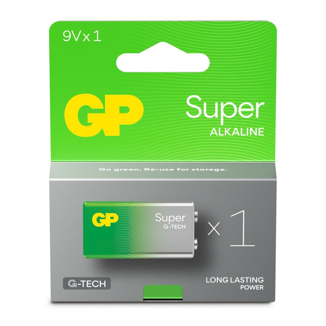 Batteri GP Super Alkaline 9V 1-pak - 1 Stk