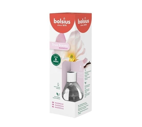 Diffuser Bolsius Magnolie 60ml med duftepinde - 6 stk/krt