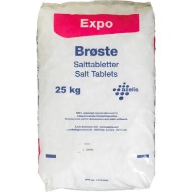 Salttabletter - Expo Brøste - Vakuumsalt til Blødgøringsanlæg - 25 kg