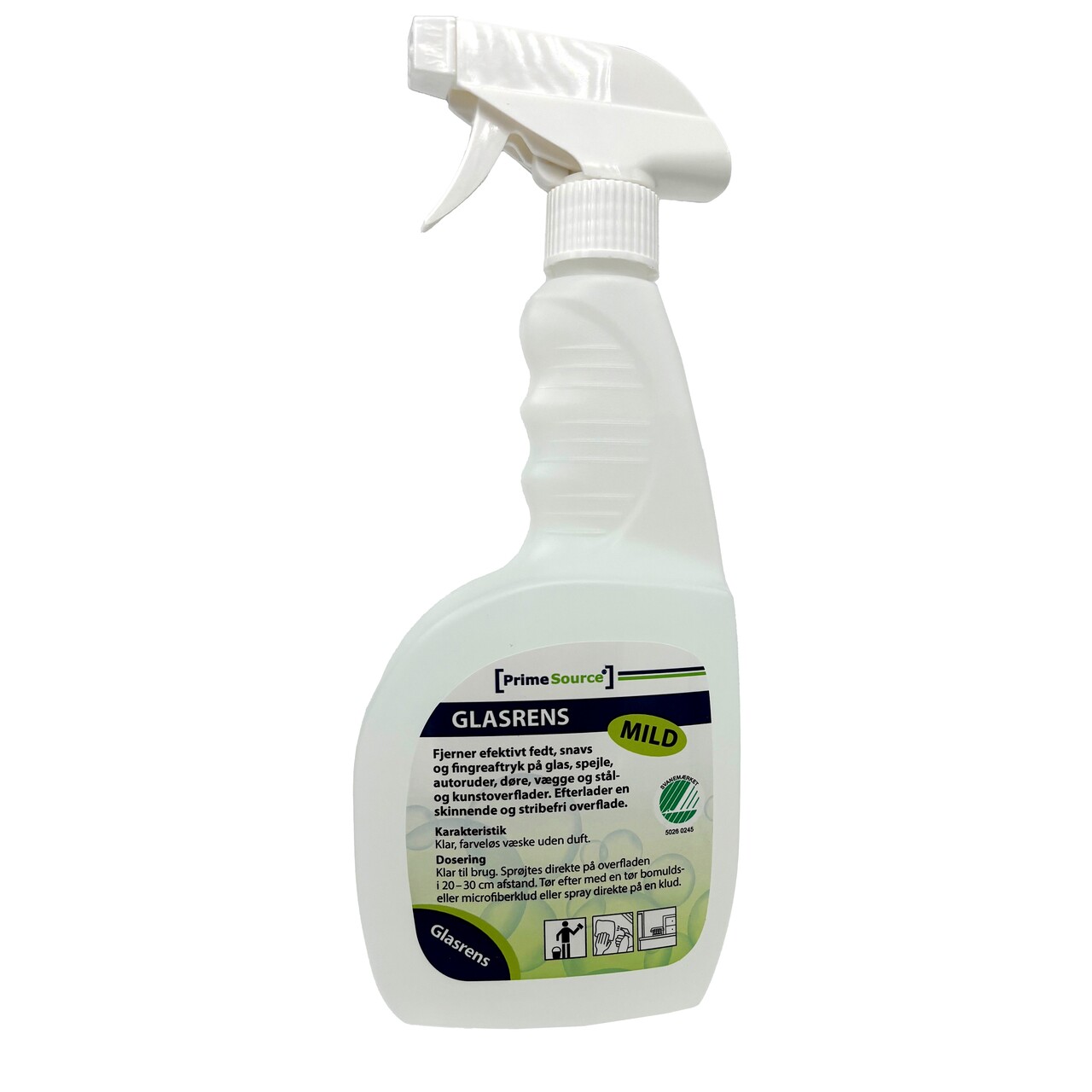 Glasrens Prime Source Mild 750ml Svanemærket uden Farve/Parfume - 6 fl x 750 ml/krt