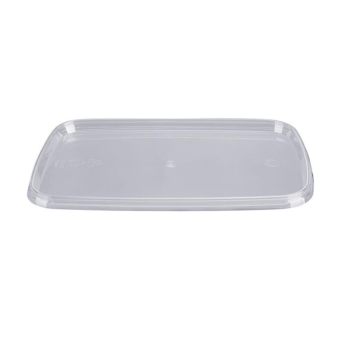 Plastlåg L192xB129xH8mm PP Til 1200ml Bøtte 24 stk/ps Klar - 24 stk/ps