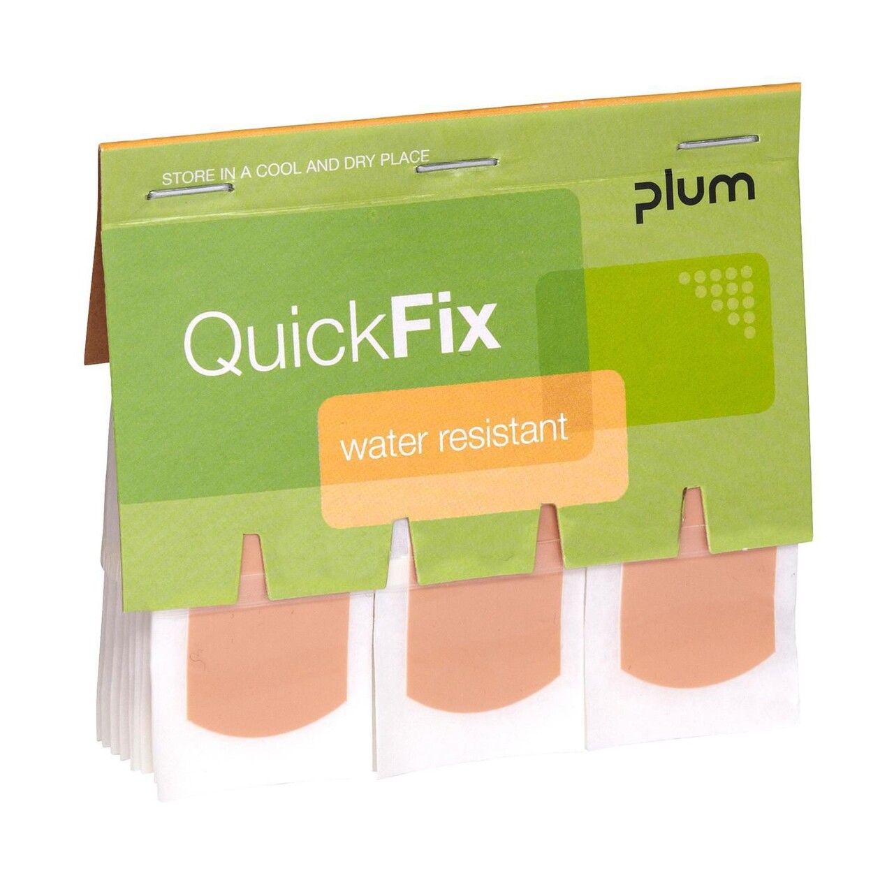 Plaster Vandfast QuickFix Water Resistant 75x25mm til væghængt dispenser - 6 pk x 45 stk/bk