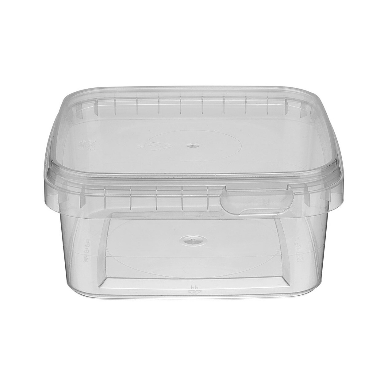 Bøtte 600ml L129xB129xH59mm PP 24 stk/ps Klar - 24 stk/ps