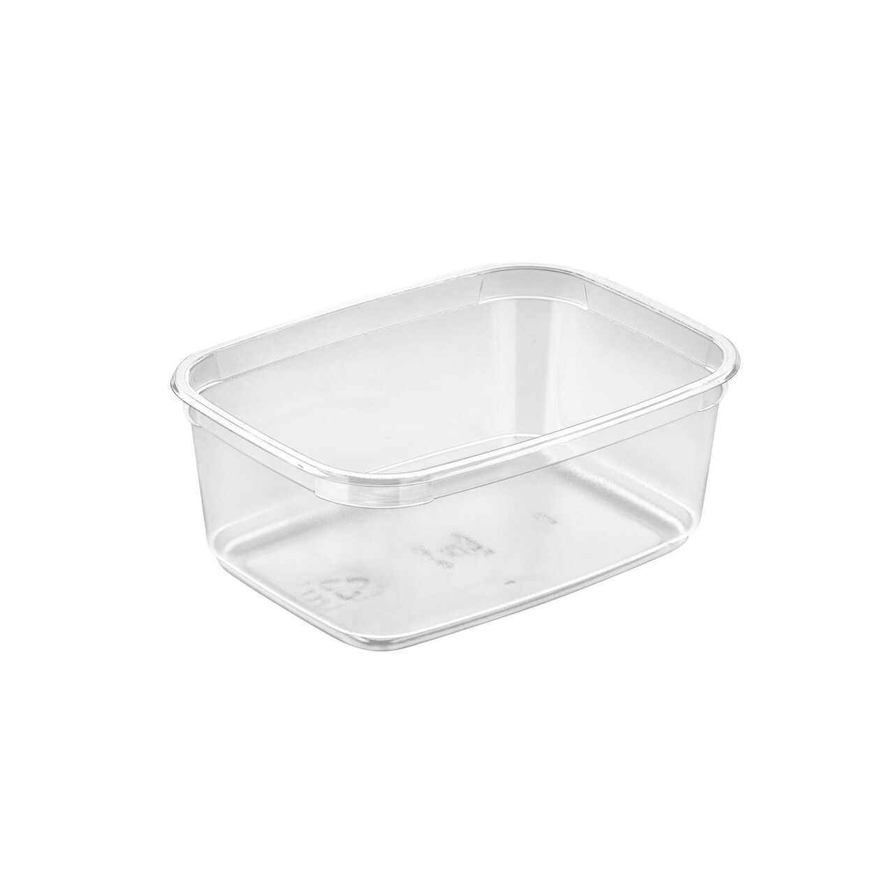Plastbæger M68-50 Rektangulær 500ml L141.6xB104.6xH55.7mm APET Klar - 560 stk/krt