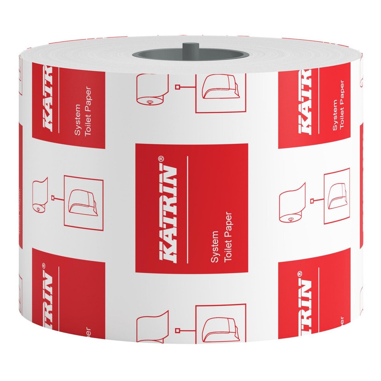 Toiletpapir Katrin System 2-lags Ø135mm L92mxB99mm Perforeret Nyfiber Hvid - 36 rl/krt