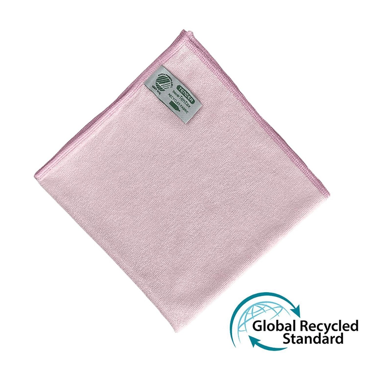 Microfiberklud Super Tentax 40x40cm Svanemærket Rød 70% genanvendt - 10 stk/pk