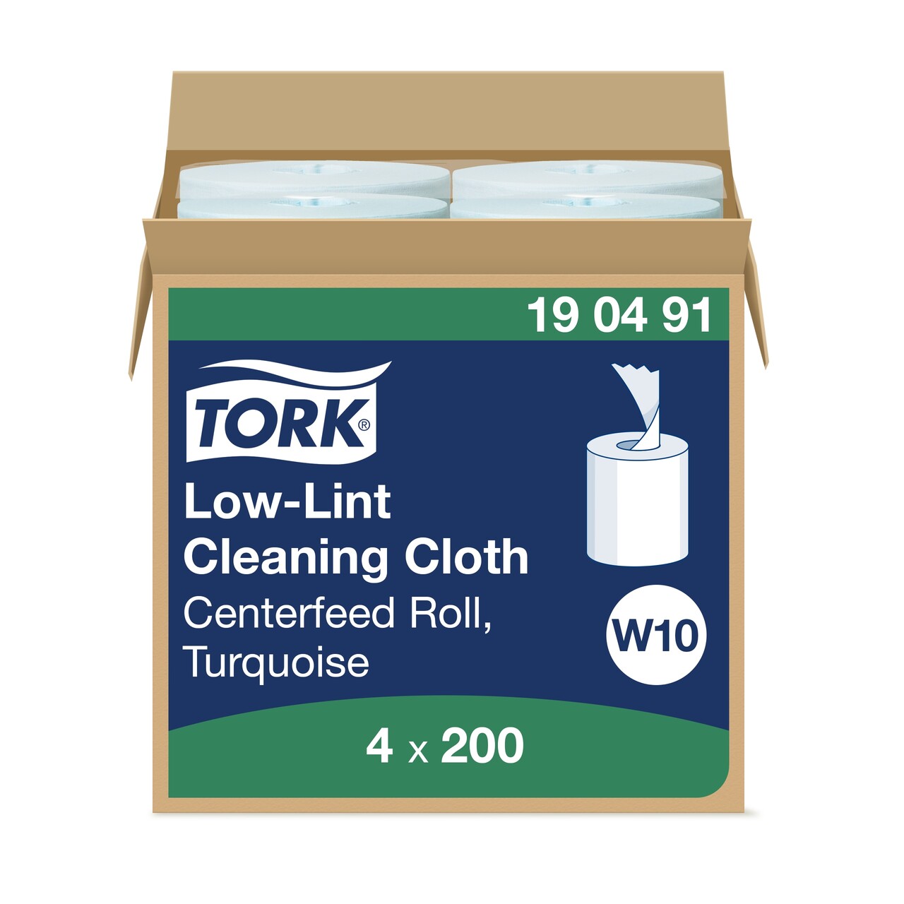 Aftørringsklud - Tork Sensitiv 190491 W10 Cleaning Refill