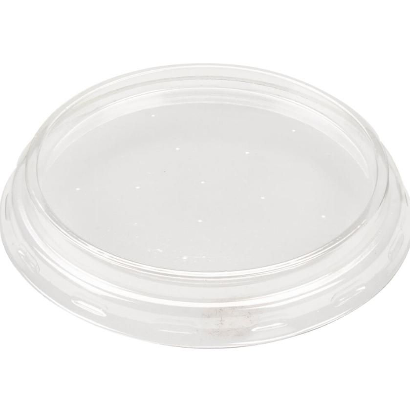 Låg, ABENA Cater-Line, Ø7,5cm, klar, PET/RPET, 80 % RPET + 20 % PET, rund, til bæger - 1000 stk