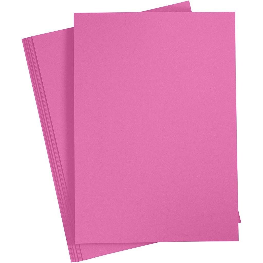 Karton, A4 210x297 mm, 180 g, pink, 20ark