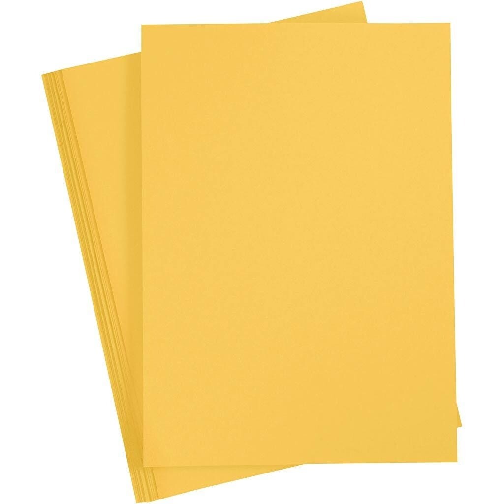 Karton A4 210 x 297 mm 180 gram solgul - 20 ark