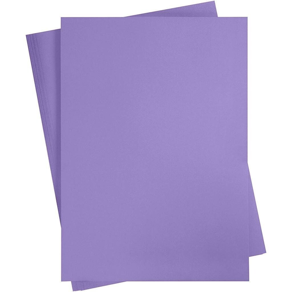 Karton, A2 420x600 mm, 180 g, purpur, 10ark