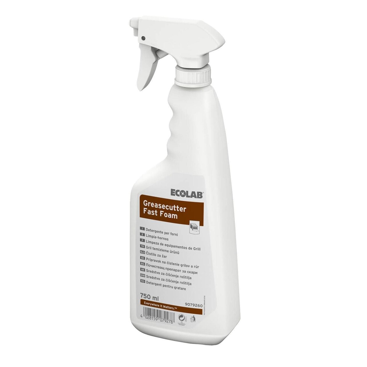 Ovnrengøring Skum Greasecutter Fast Foam Klar-til-brug 750 ml - 4 fl x 750 ml/krt