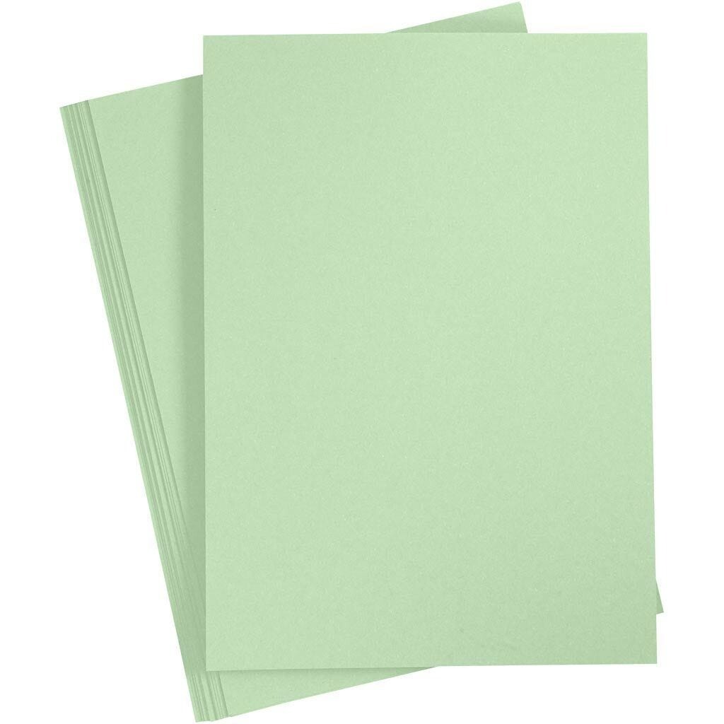 Karton - A4 - Lys grøn - 220 g - 10 stk