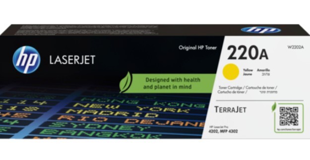 HP 220A, Lasertoner, Yellow, 1.800 sider