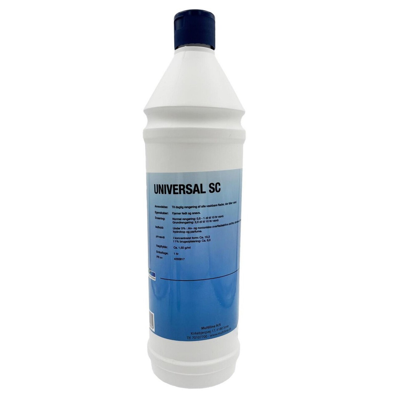 Universalrengøring SC Universalrens 1ltr med Parfume uden Farve/Alkohol - 12 fl x 1 ltr/krt