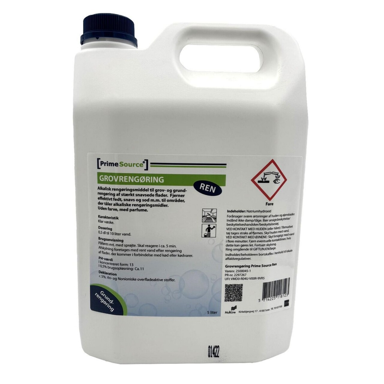 Grundrengøring Ovfl/Inv Prime Source Ren Grovrengøring 5ltr med Parfume - 3 dnk x 5 ltr/krt