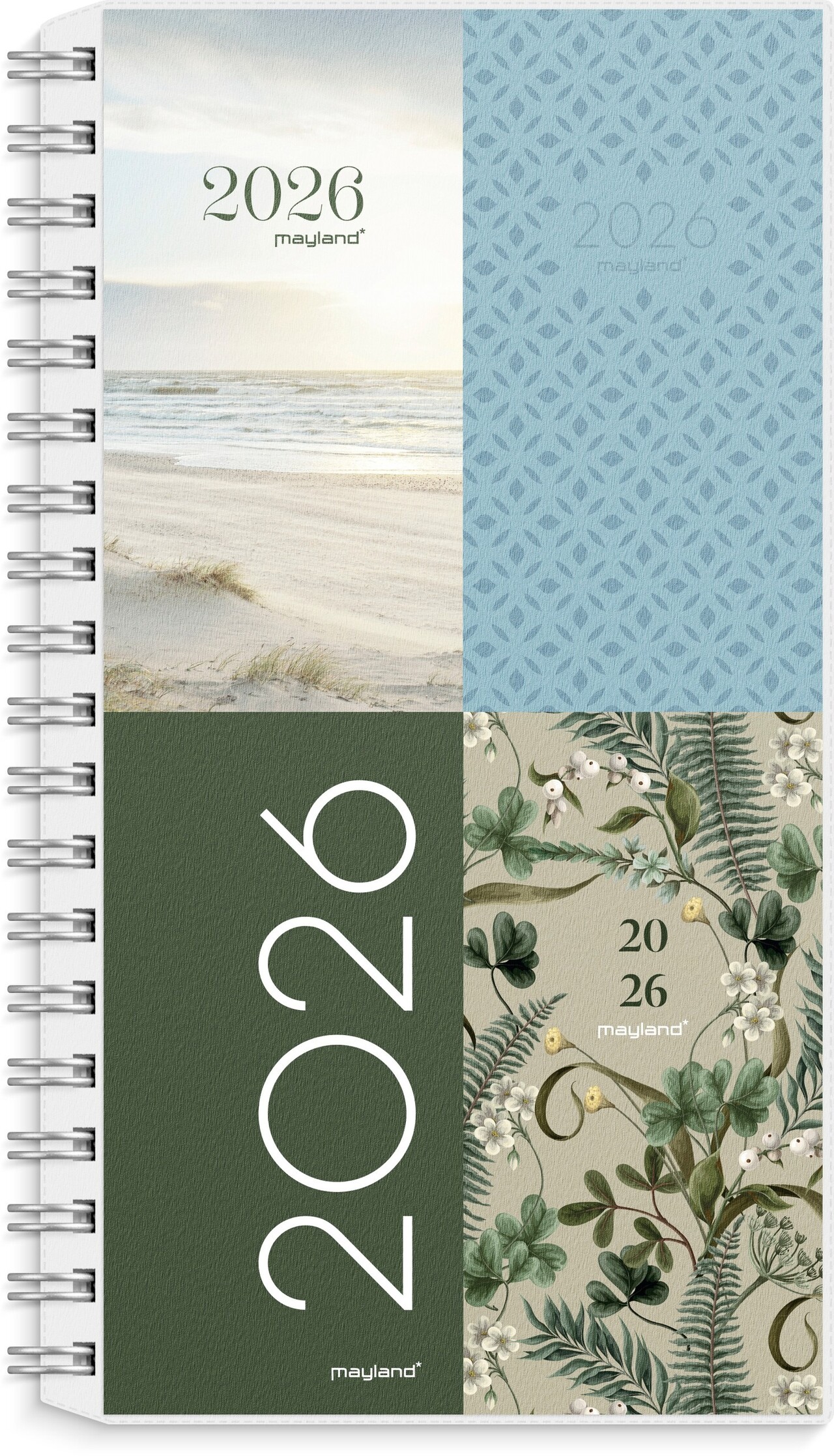 Week Planner - Højformat - Spiral - m/4 illu. - Ass. - 17 x 10,1 x 1,2 cm - 2026 - 26088100