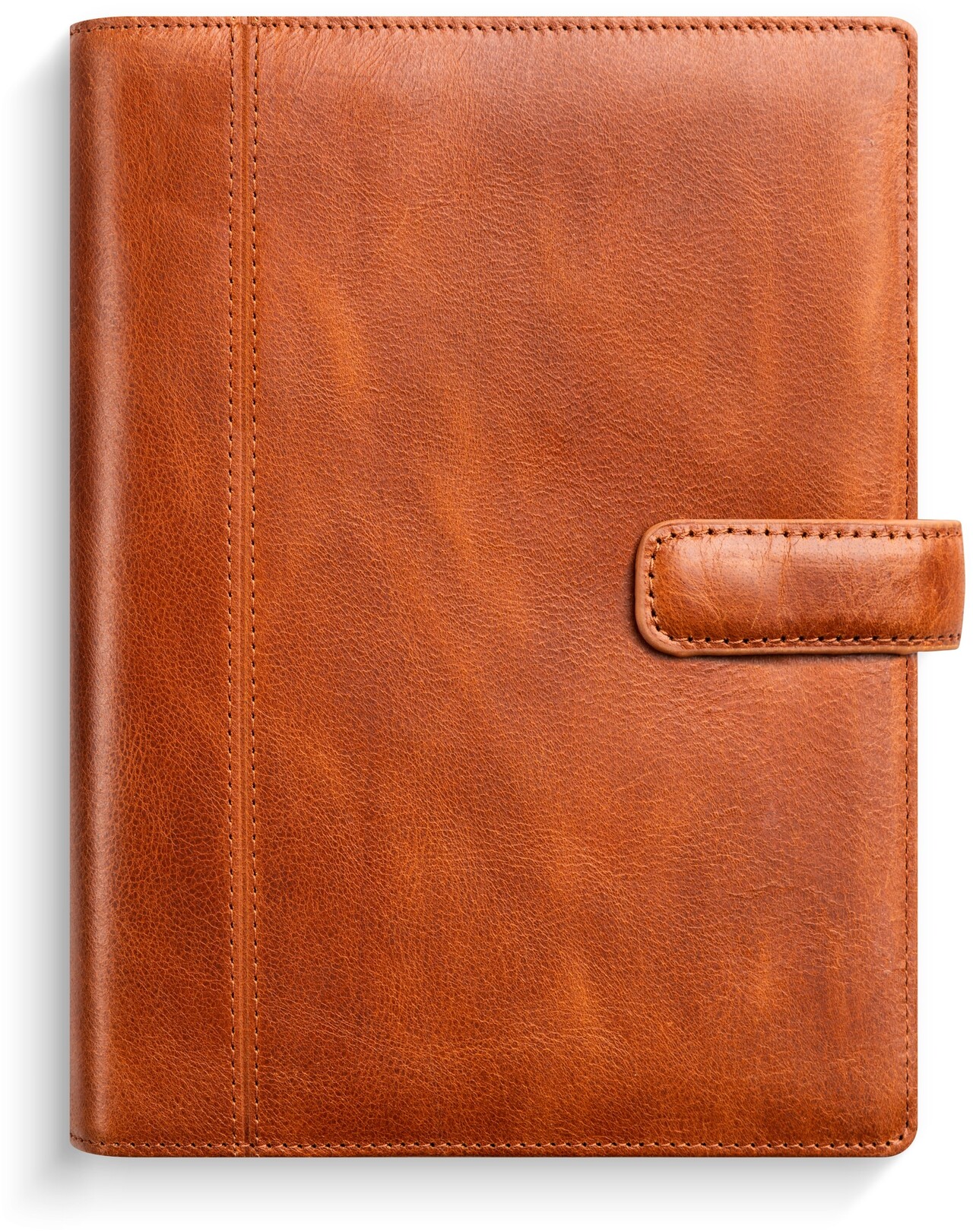Ugekalender – System PP – højformat – brun skind – 19,4×14,6×4 cm – 2026