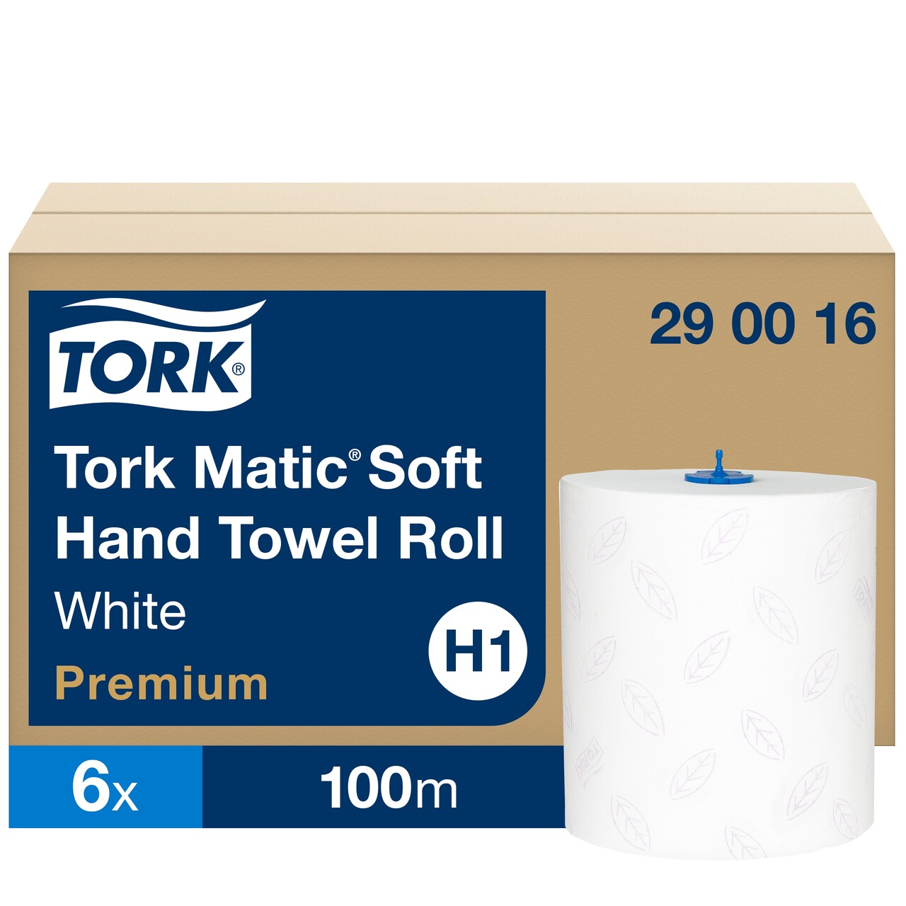 Håndklæderulle - Tork Premium 290016 hvid 2-lags - 1 pakke á 6 ruller