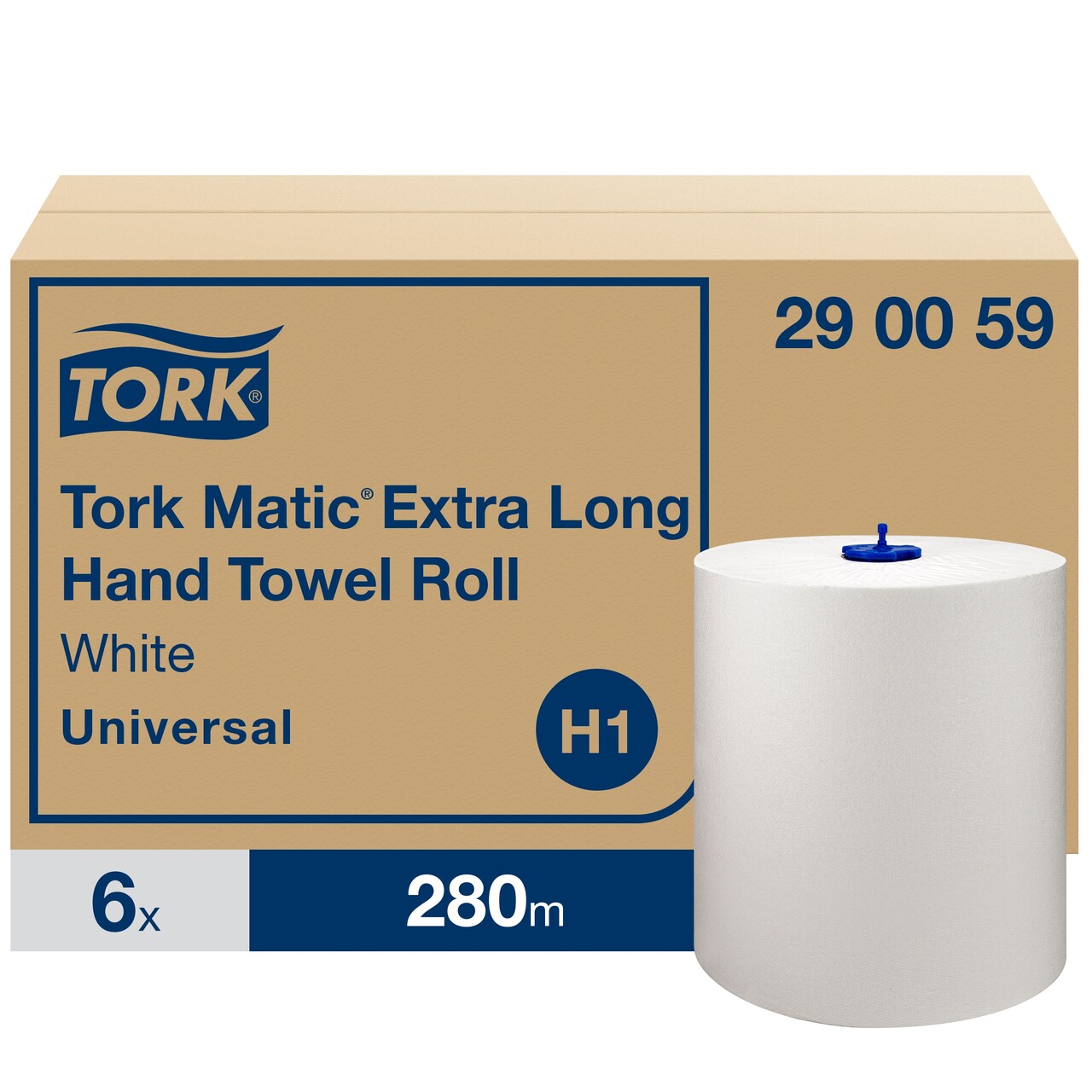 Papirhåndklæder Tork 290059 H1 Matic Universal 1-lag - 6 ruller