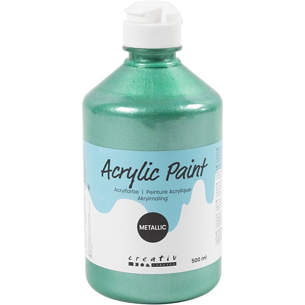 Akrylmaling A-Color, grøn, 03 - metallic, 500ml