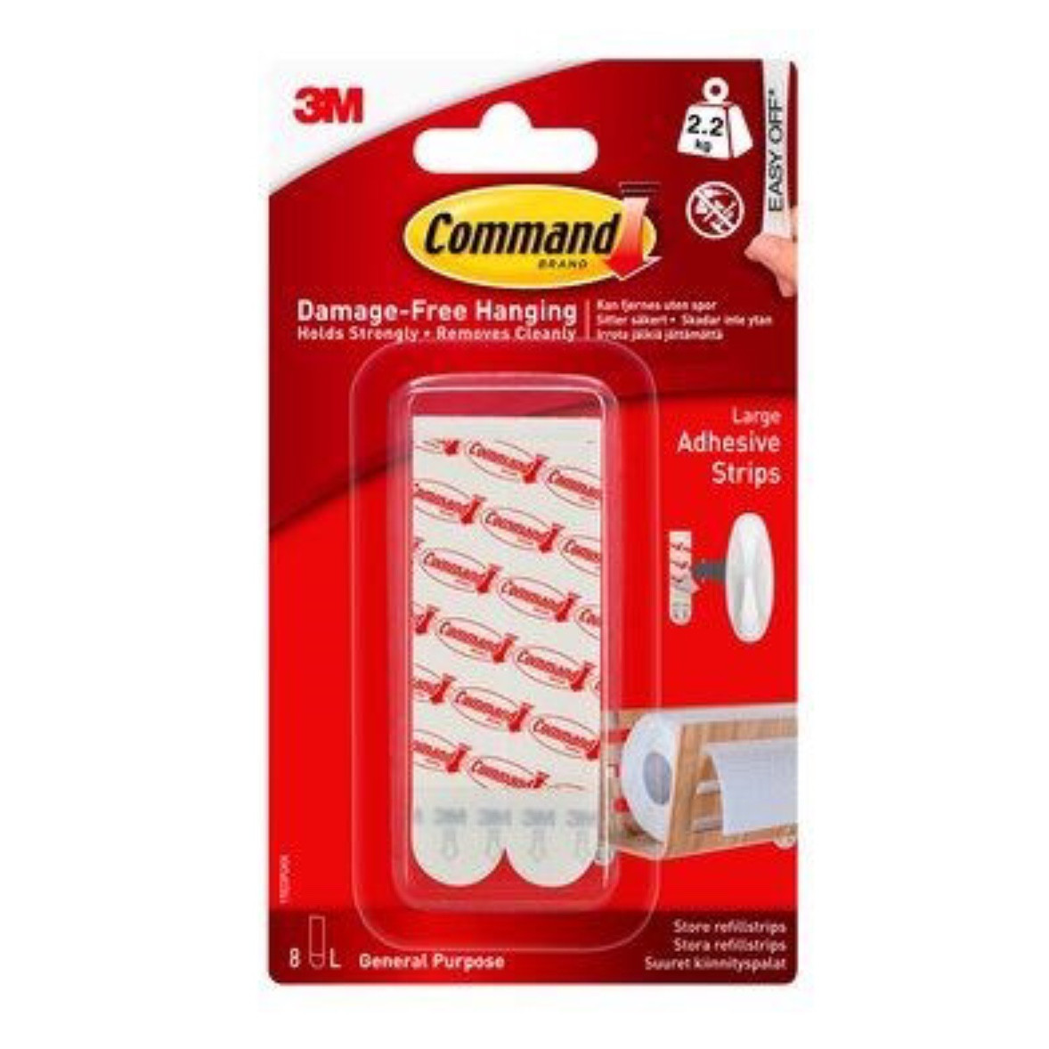 Klæbestrips - 3M Command Store Refill 17023P