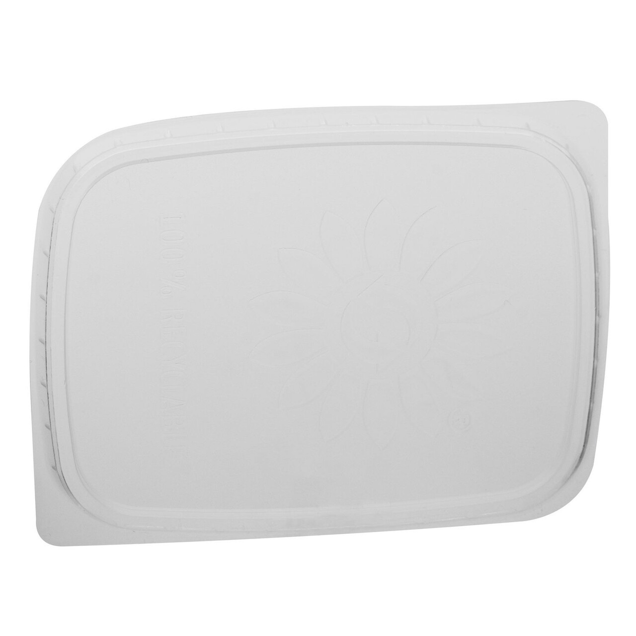 Plastlåg Rektangulær 108 x 81 mm PP til salatbæger pp - 10 pk x 100 stk/krt