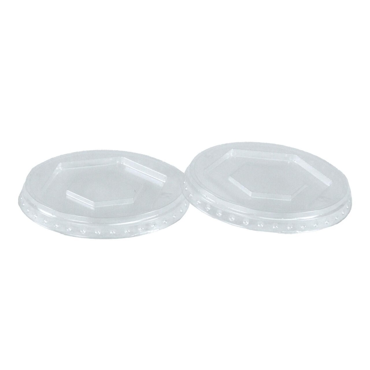 Plastlåg Catersource Ø68 mm RPET til Dressingbæger Klar - 20 pk x 100 stk/krt