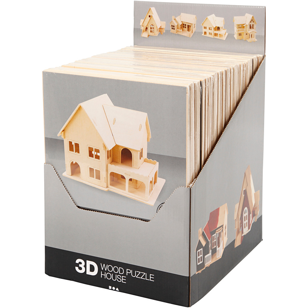 3D Puslespil krydsfiner | 24 stk.