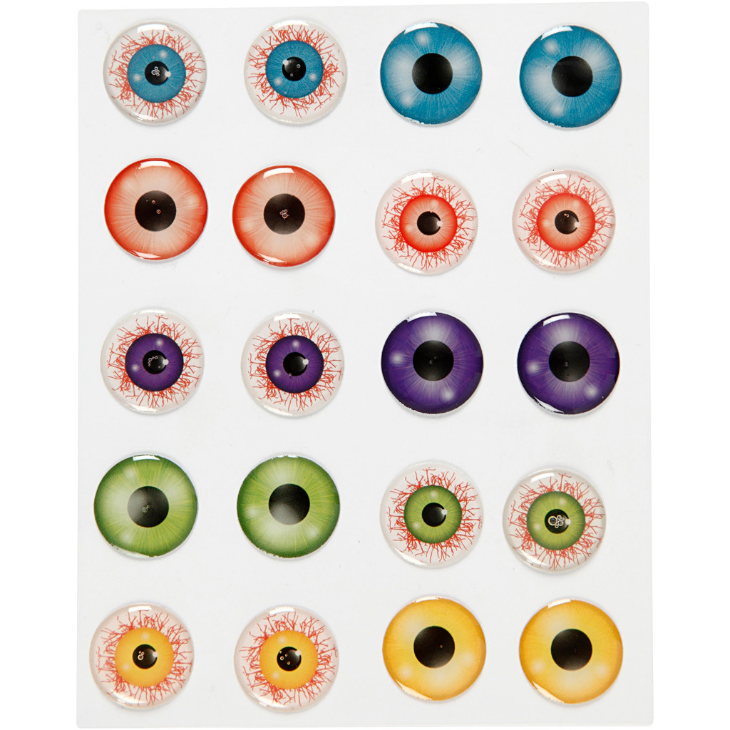 3D Stickers øjne | diameter 20 mm