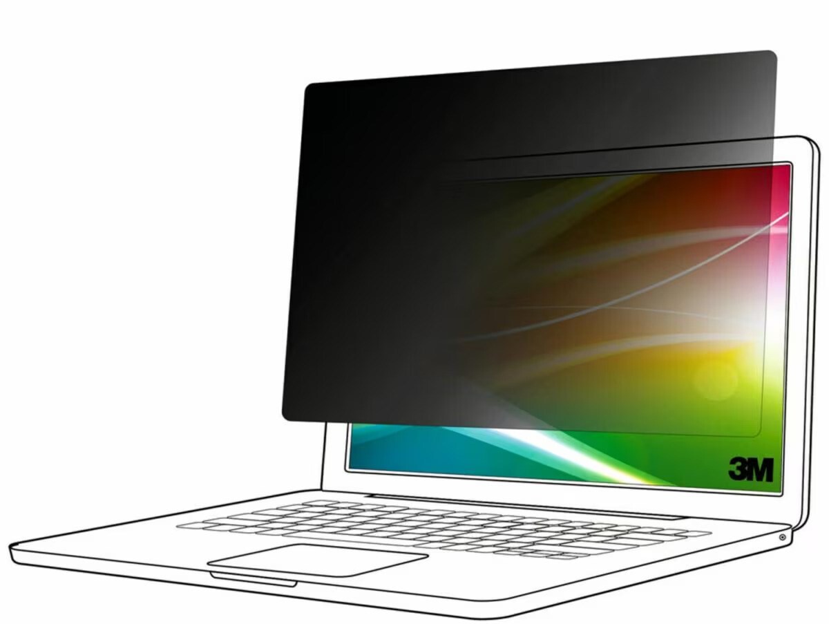3M Bright Screen Privacy Filter for 15.6'' Laptop, 16:9