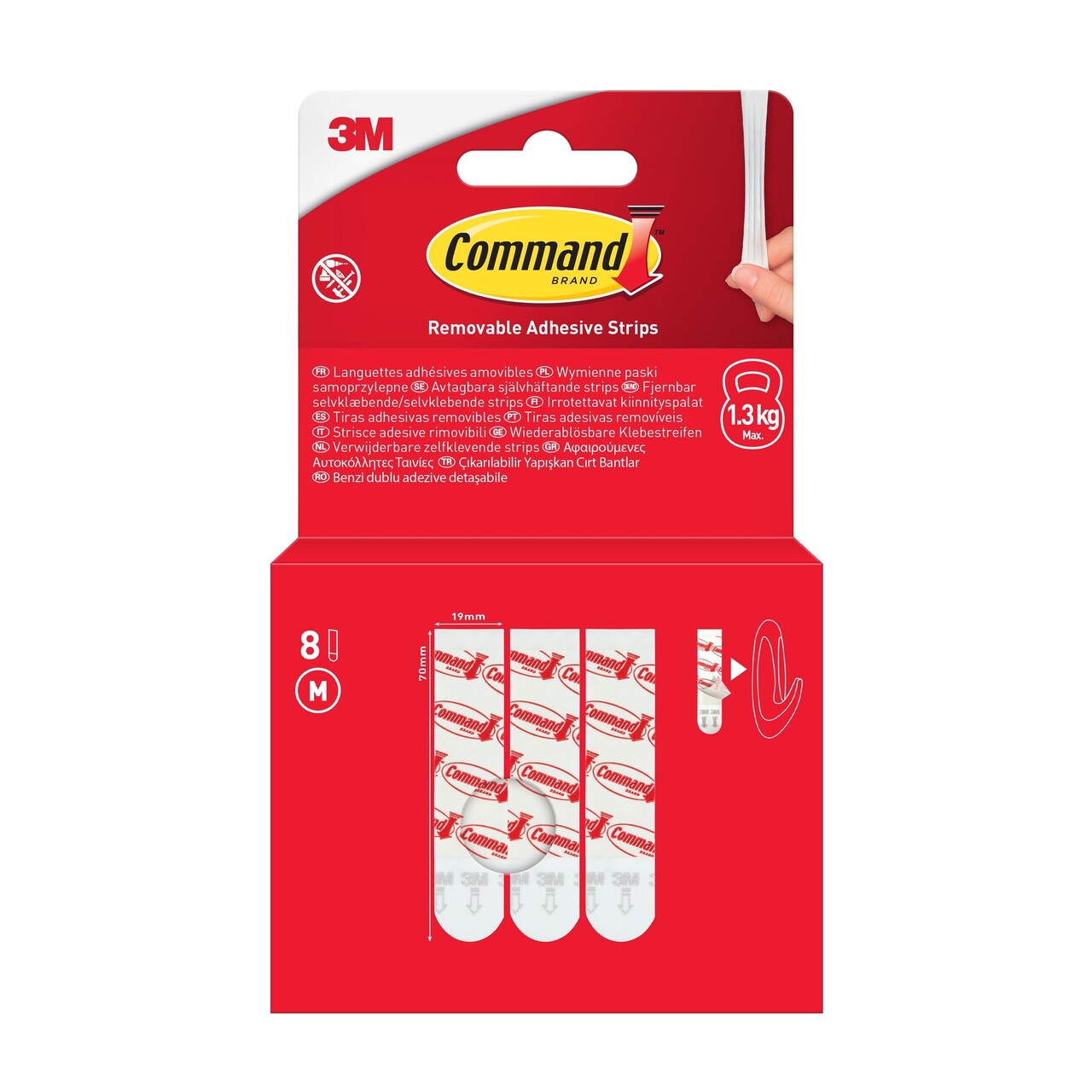 3M Command General Strips Medium 8 Strips 17021-8
