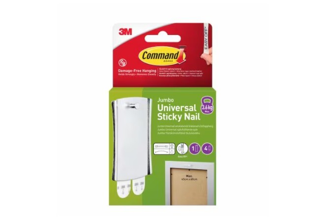 3M Command Jumbo 1 ophæng+4 Strips Large 17048-1