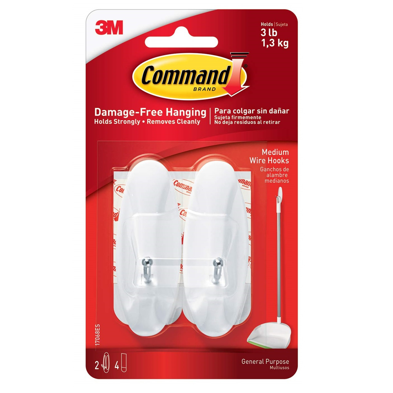 3M Command mellemstore trådkroge 17068