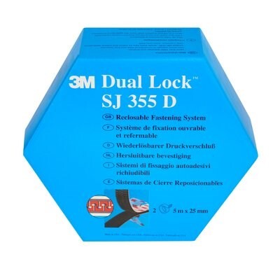 4 stk. Burretape 3M Dual lock SJ355DCF fastener 2x5m