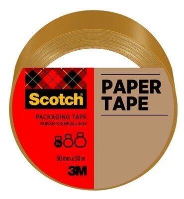 3M Tape, Scotch, Brun, 50 mm x 50 m, 1 rulle/pakke