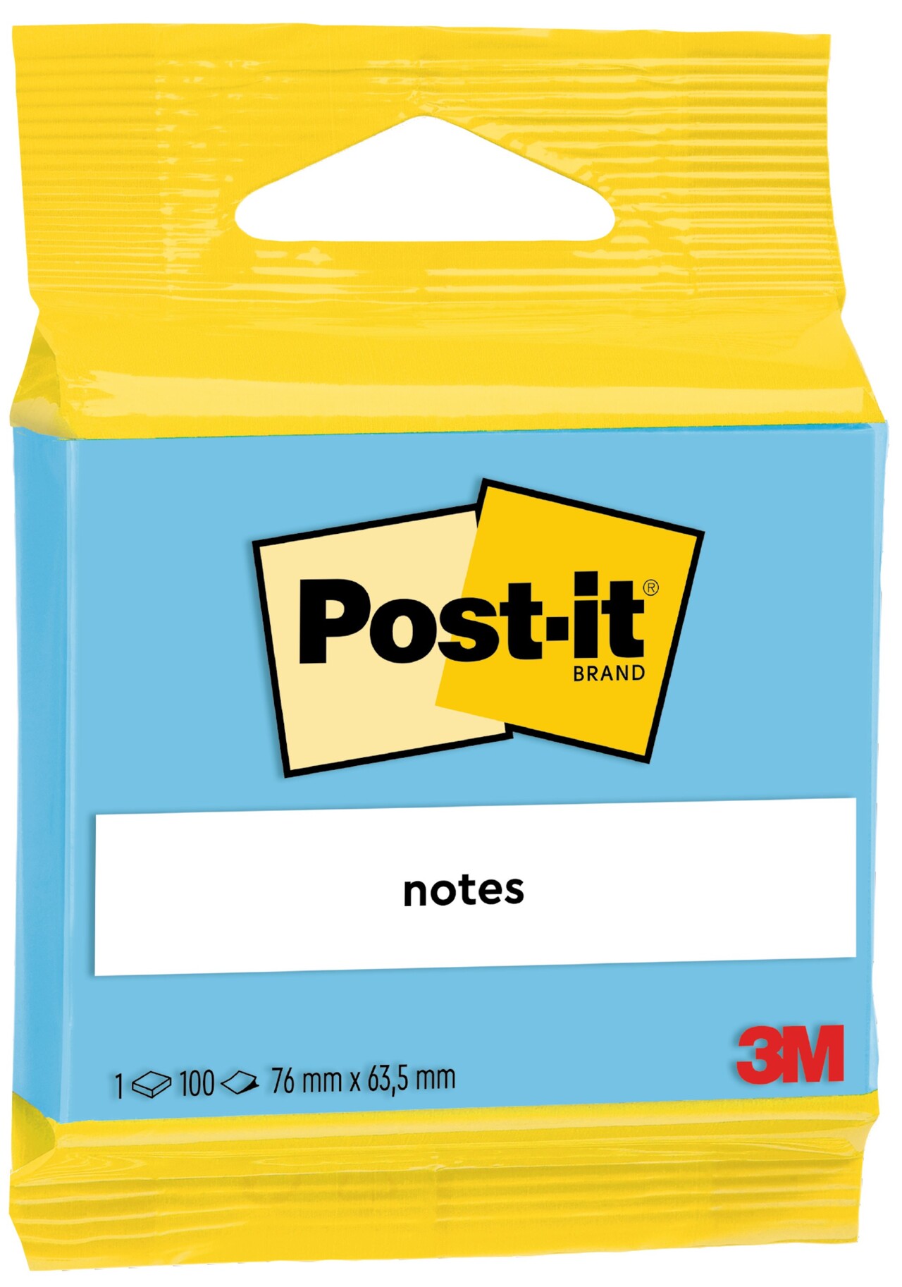 3M Post-it blå 63,5x76 100 ark
