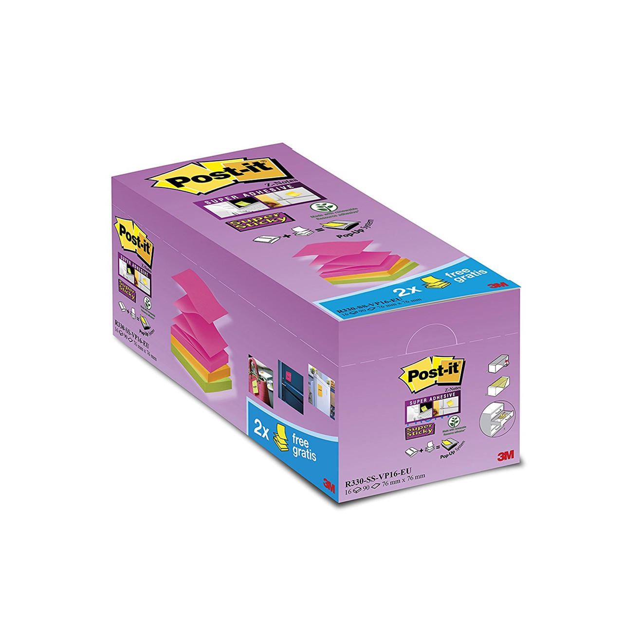 3M Post-it notes SS Z-Notes V-Pack (16)