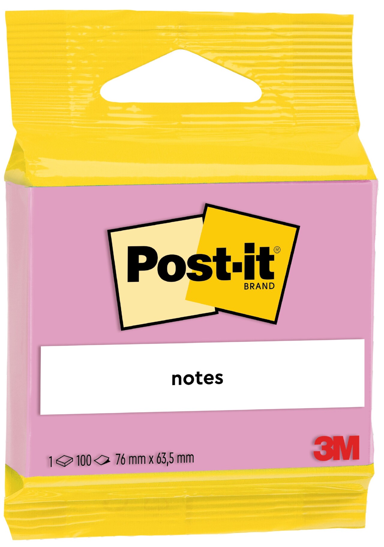 3M Post-it pink 63,5x76 100 ark
