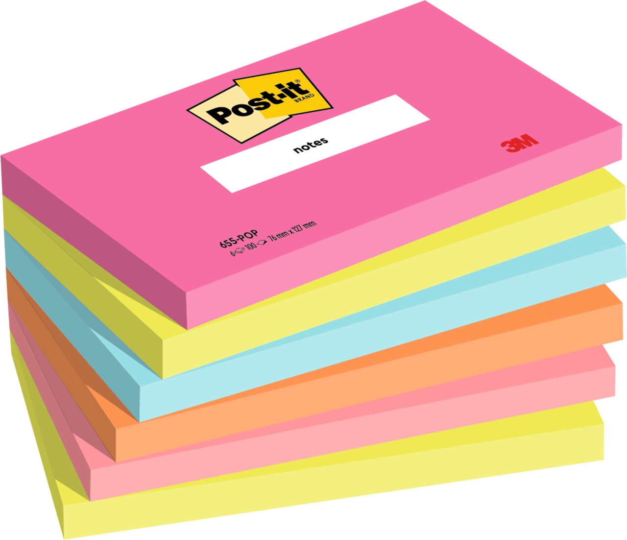 Post it note 3M Poptimistic 76x127 100sh (6)