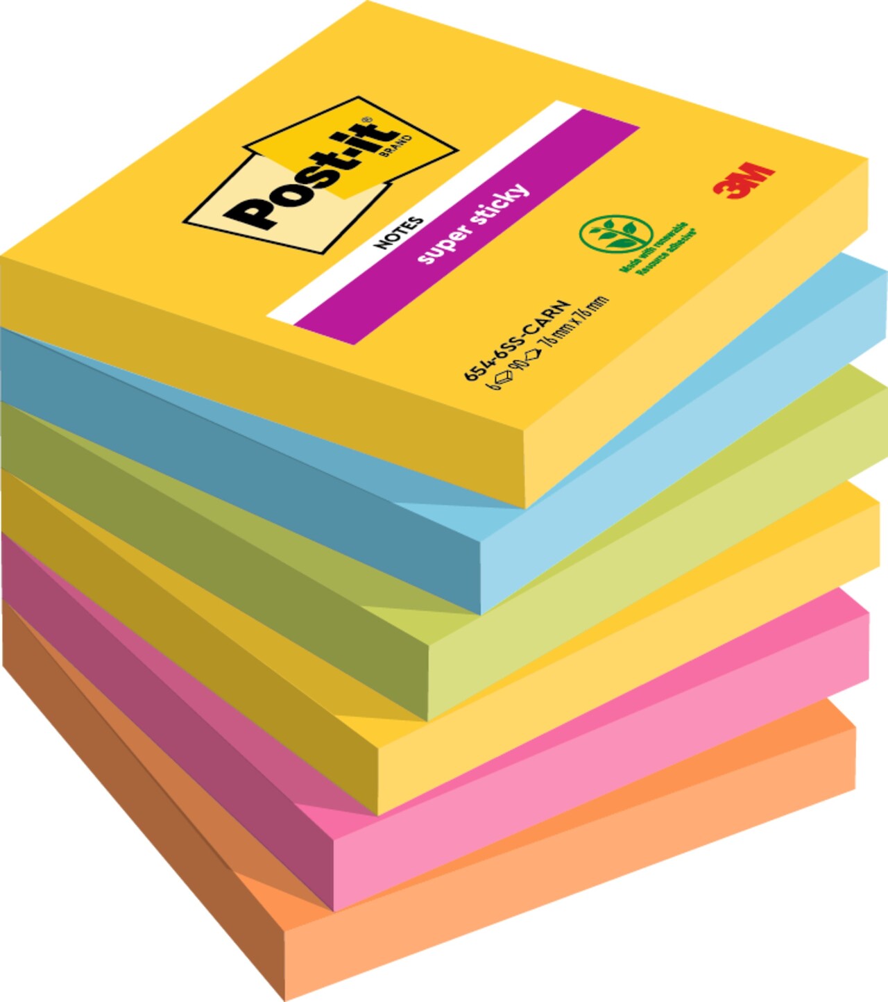 Post it note 3M SS Carnival 76x76 90sh (6)