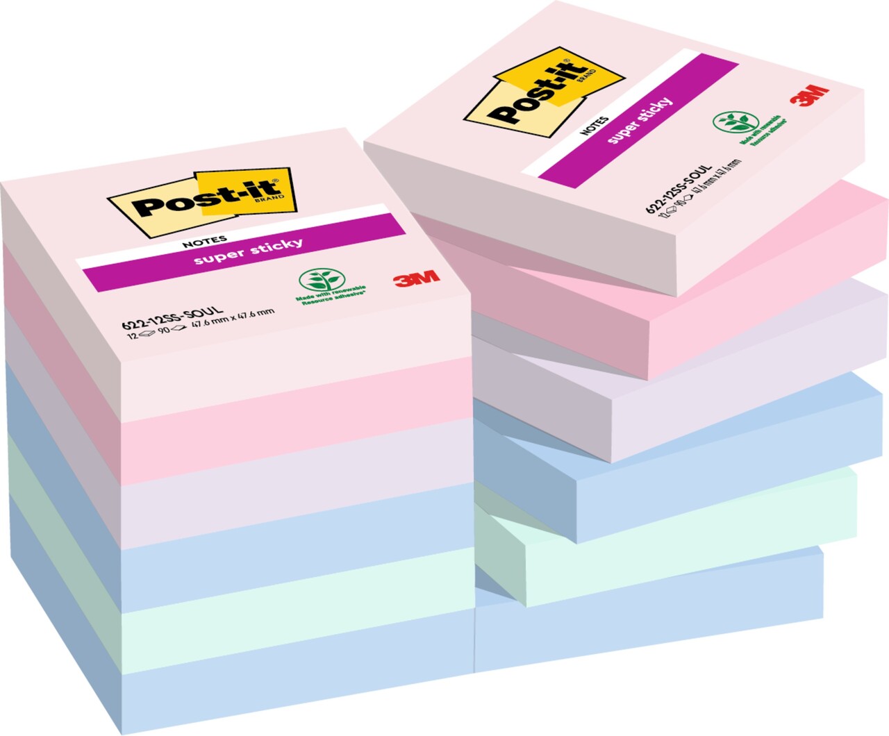 Post it note 3M SS Soulful 47,6x47,6 90sh (12)