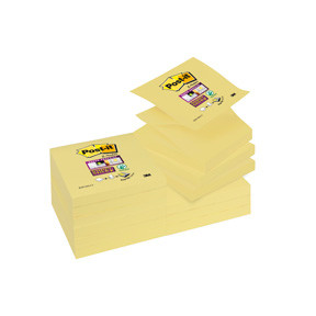 Post it Z-Note SS 76x76 gul - 12 stk